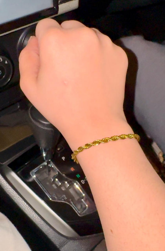 golden twisted bracelet