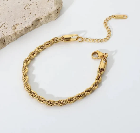 golden twisted bracelet