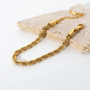 golden twisted bracelet